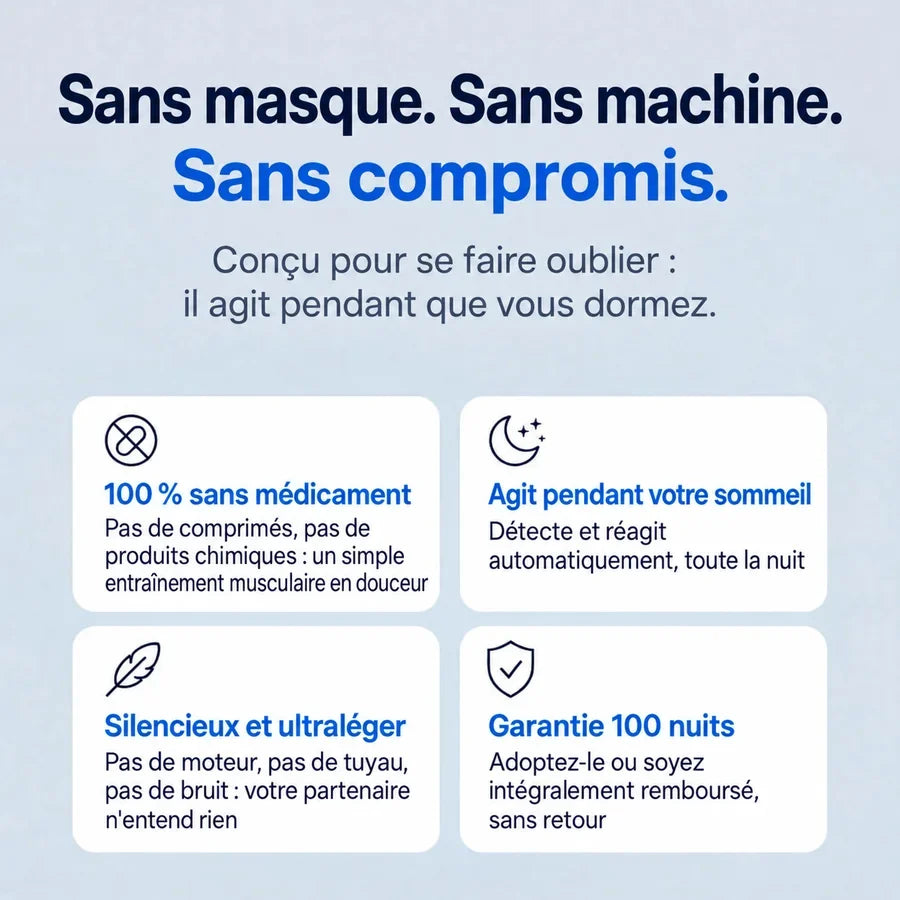 Respivea Pro — Élimine les ronflements et l'apnée du sommeil