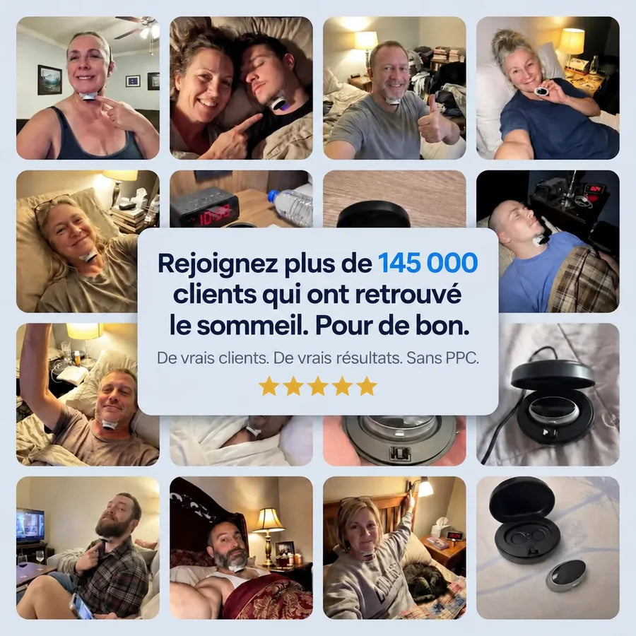 Respivea Pro — Élimine les ronflements et l'apnée du sommeil